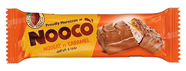 BARRE CHOCOLAT NOUGAT CARAMEL 42G NOOCO