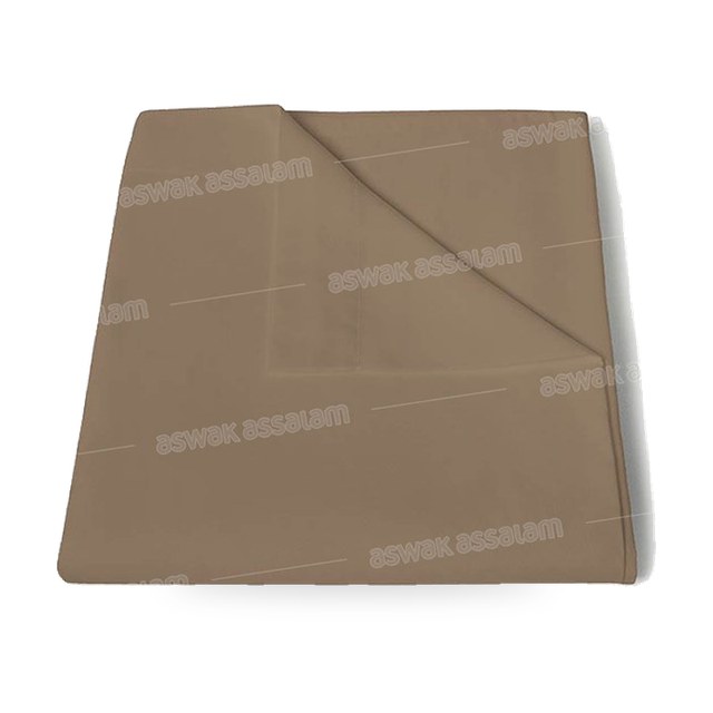 DRAP PLAT COTONELLE 180*270CM TAUPE RICHBOND