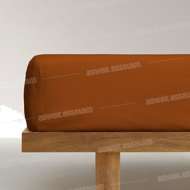 DRAP-HOUSSE MARRON 140X200CM
