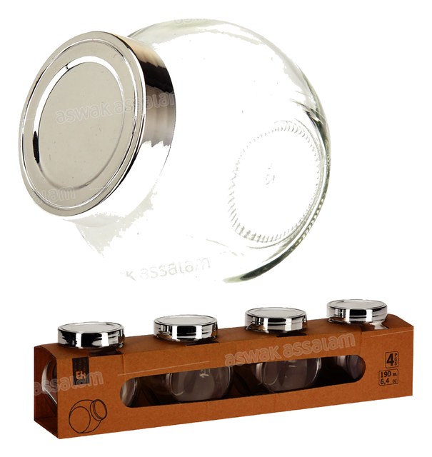 LOT DE 4 POTS A EPICES 190ML