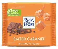 CHOCOLAT CARAMEL SALE 100G RITTER SPORT