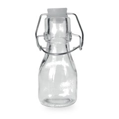 MINI BOUTEILLE EN VERRE AVEC BOUCHON CLIP 75ML