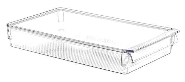 ORGANISATEUR TRANSPARENT AVEC COUVERCLE 36*20,5*5CM