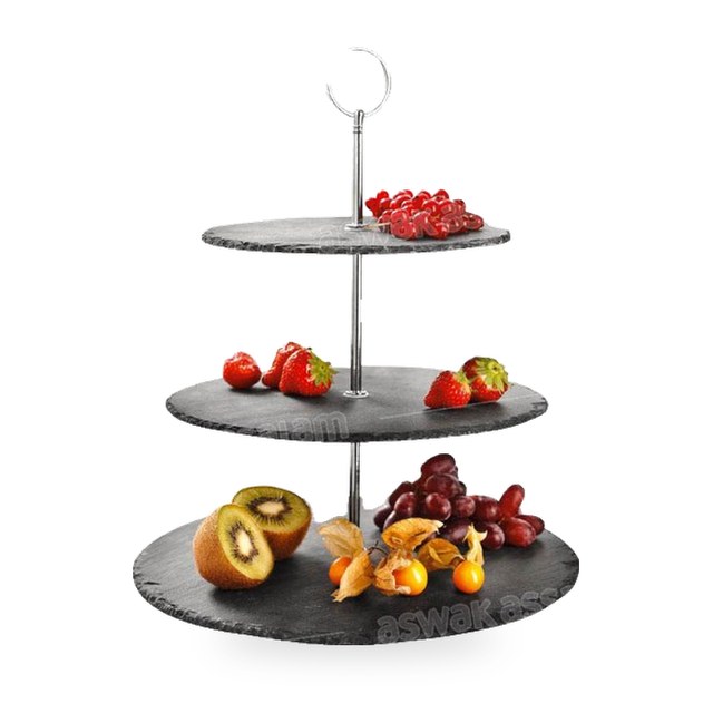 PLAT DE PRESENTATION 3 NIVEAUX EN ARDOISE