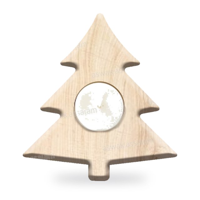 PORTE BOUGIE SAPIN 13*12CM + 1 BOUGIE OFFERTE