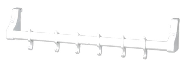 PORTE MANTEAU BLANC 57CM