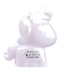 VEILLEUSE LICORNE 4.5*10CM