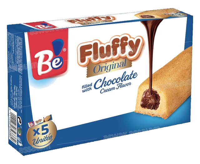 GENOISE FLUFFY CHOCOLAT ORIGINAL 5*48G PACK BE