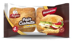 PAIN CIABATTA A L’HUILE D’OLIVE 4 UNITES ASSYLOR