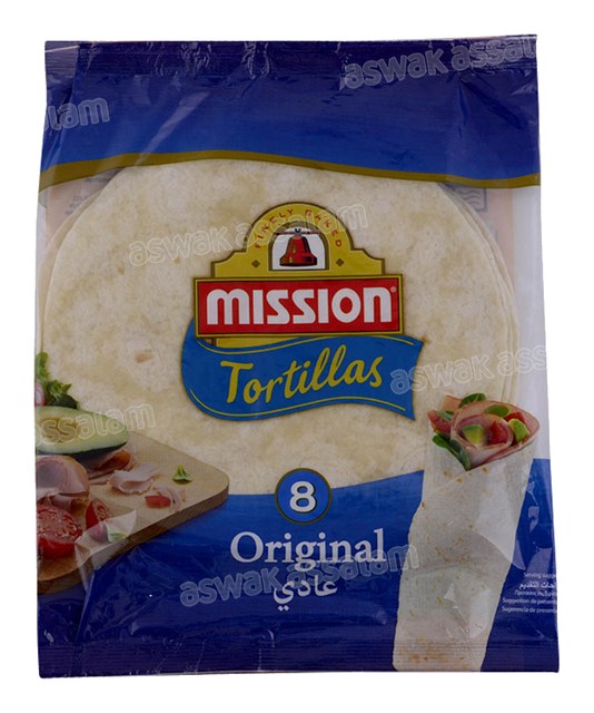 PAIN TORTILLAS ORIGINAL 8 UNITES 320G MISSION