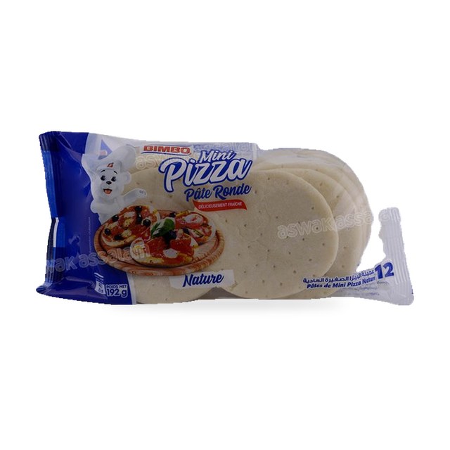 PATE MINI PIZZA NATURE 12 UNITES 192G BIMBO