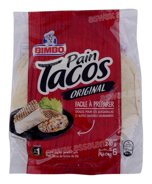 TACOS ORIGINAL 6 UNITES 240G BIMBO