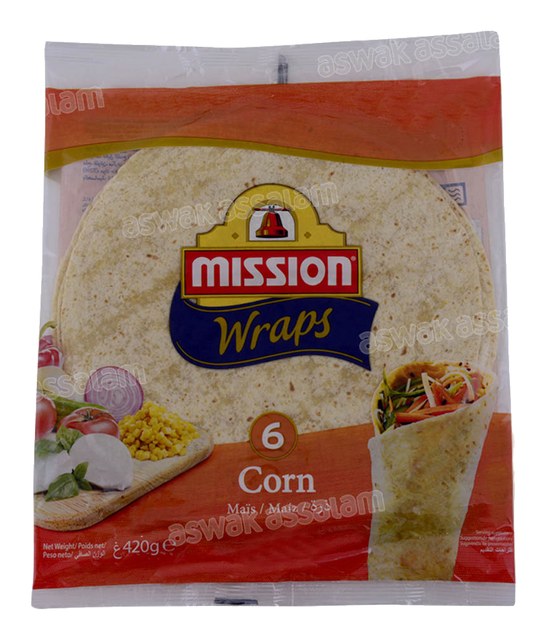 WRAPS CORN 25CM 6 UNITES MISSION