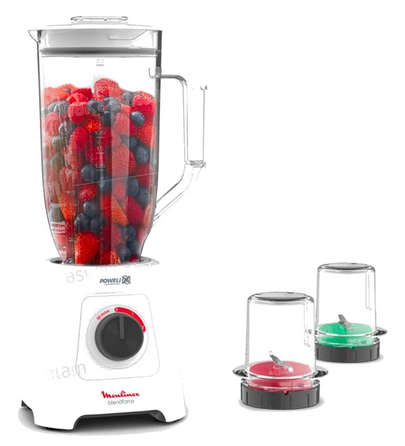 BLENDER XXL BOL 2,8L 600W + 2 MOULINS LM458110 BLENDFORCE MOULINEX