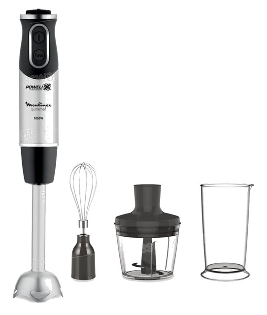 MIXEUR PLONGEANT 1000W 3 ACCESSOIRES QUICK CHEF DD655/DD673 MOULINEX