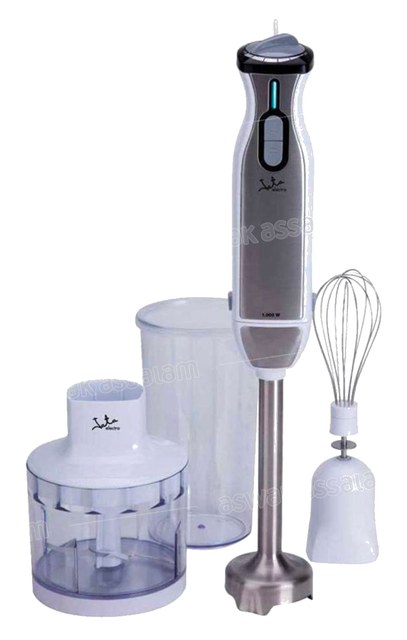 MIXEUR PLONGEANT AVEC ACCESSOIRES 1000W INOX BT199 JATA