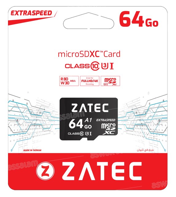 CARTE MICROSD 64GO ZATEC
