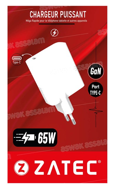 CHARGEUR 65W Z-M65W GAN ZATEC