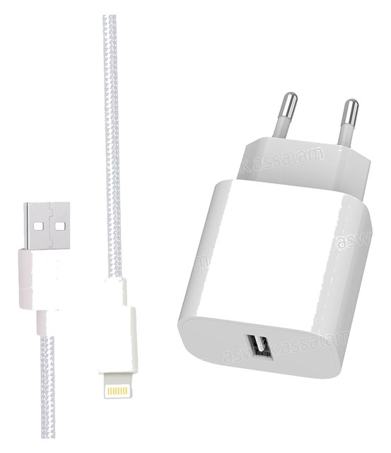 CHARGEUR POWER PLUS 27 + CABLE LIGHTNING ZATEC