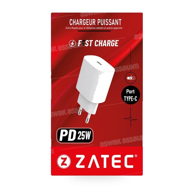 CHARGEUR Z-25 TYPE-C PD 25W ZATEC