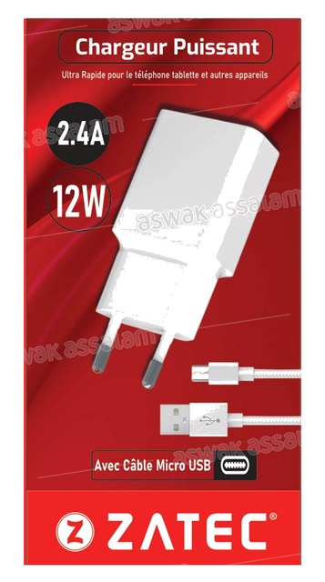 CHARGEUR Z-43 + CABLE MICRO USB ZATEC