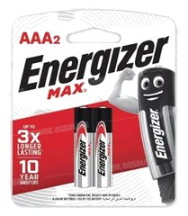 2 PILES ALCALINES MAX AAA2 ENERGIZER