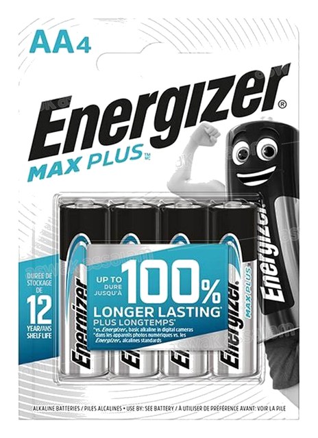 4 PILES ALCALINES MAX PLUS AA4 ENERGIZER