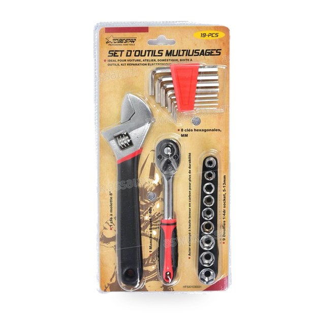 SET D’OUTILS MULTIUSAGES 19 PIECES
