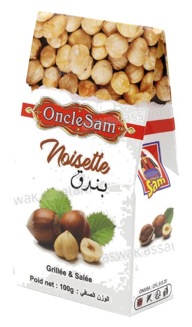 NOISETTES GRILLEES 100G ONCLE SAM