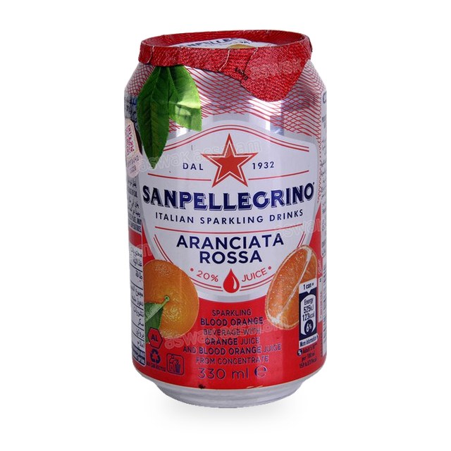 BOISSON GAZEUSE ORANGE SANGUINE CANETTE 33CL SAN PELLEGRINO