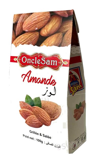 AMANDES GRILLEES 100G ONCLE SAM