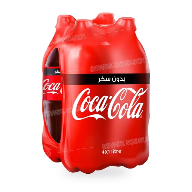 COCA COLA ZERO PACK 4*1L