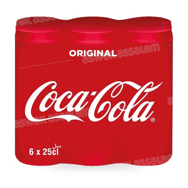 COCA-COLA CANNETTE SLIM PACK 6*25CL