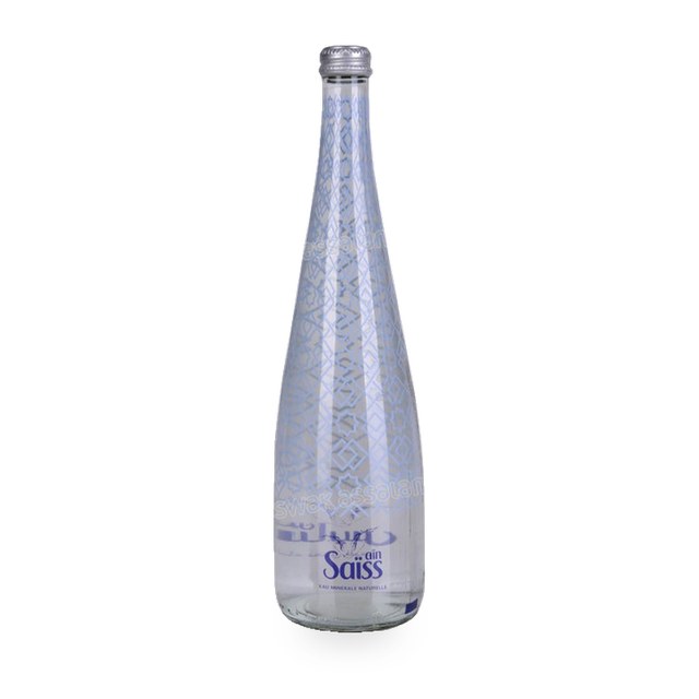 EAU MINERALE NATURELLE BOUTEILLE EN VERRE 75CL AIN SAISS