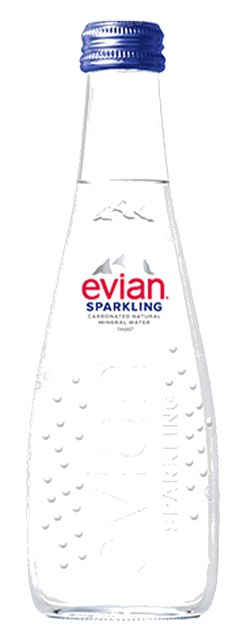 EAU MINERALE NATURELLE PETILLANTE 33CL EVIAN