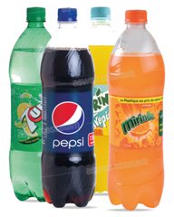 Pack de 4 Boissons Gazeuses 1 L 7up/pepsi/mirinda (3 Achetes = 1 Gratuit)