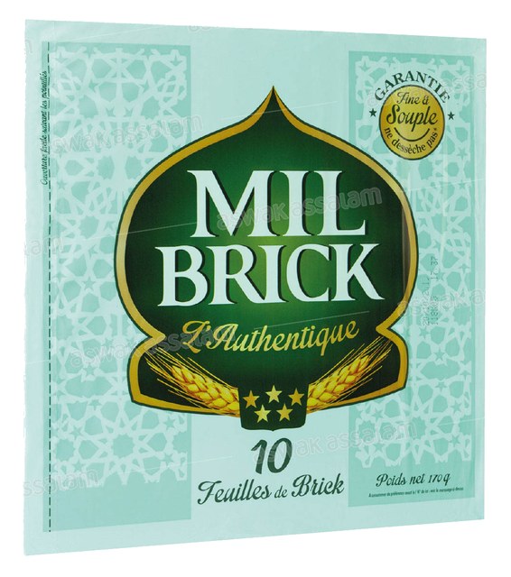 FEUILLES DE BRICK 10 UNITES 170G MIL BRICK