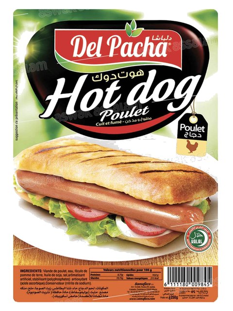 HOT DOG POULET 250G DELPACHA