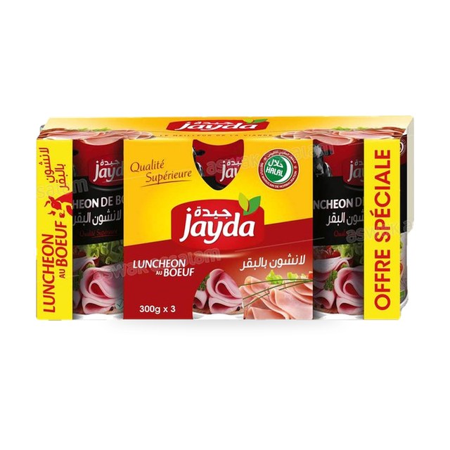 LUNCHEON AU BOEUF TRIPACK 3*330G JAYDA