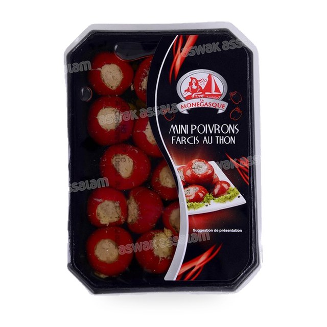MINI POIVRONS FARCIS AU THON 300G LA MONEGASQUE