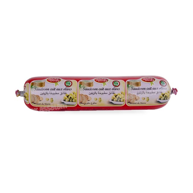 SAUCISSON AUX OLIVES 380G DINDY