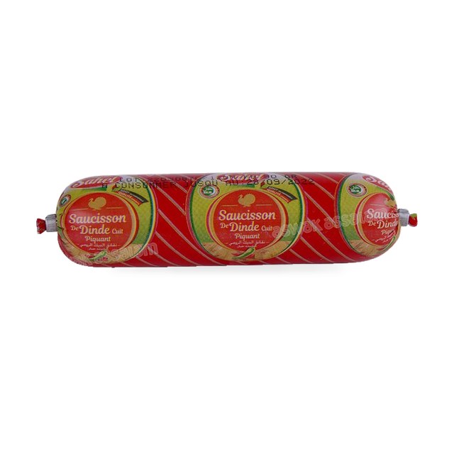 SAUCISSON DE DINDE PIQUANT 90G SAHEL