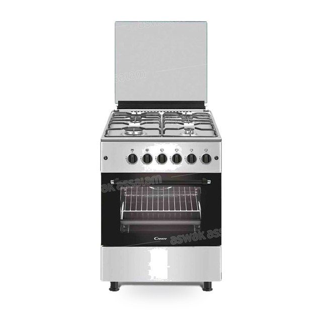 CUISINIERE A GAZ 4 FEUX 60CM INOX CGG66SGX15 CANDY