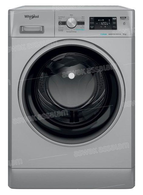 MACHINE A LAVER 8KG 1200 TOURS SILVER FFWB 8248 SBS WHIRLPOOL