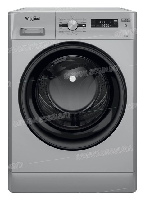 MACHINE A LAVER AUTOMATIQUE 7KG SILVER FFWS 7235 SB NA WHIRLPOOL
