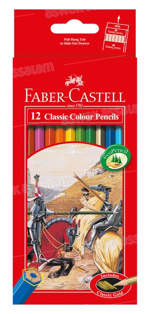 12 CRAYONS DE COULEUR FABER-CASTELL