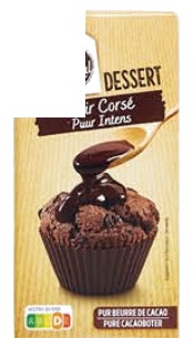 Tablette de chocolat noir corsé 64% Carrefour 200g
