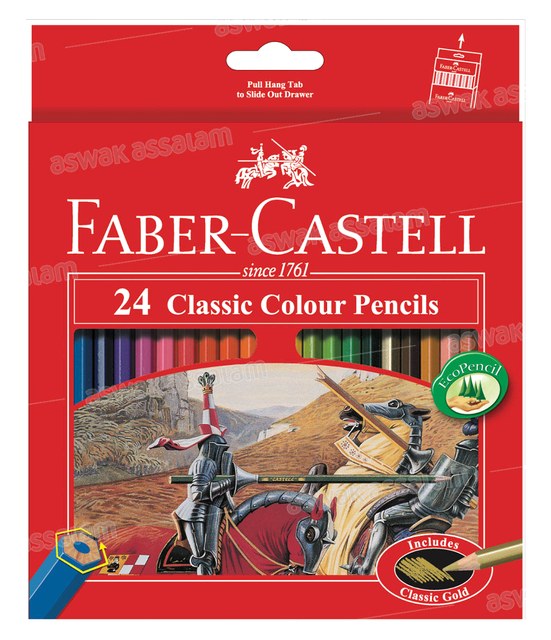 24 CRAYONS DE COULEUR FABER-CASTELL