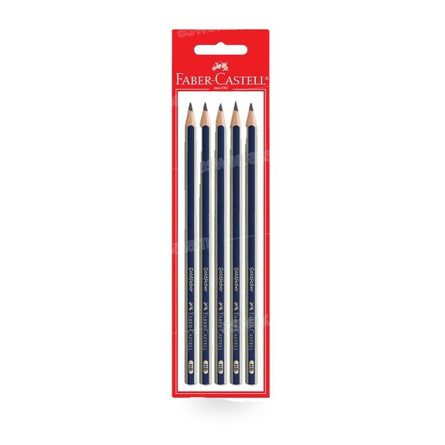 5 CRAYONS NOIRS HB FABER-CASTELL