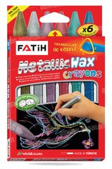 6 CRAYONS DE CIRE COULEURS METALLIQUES FATIH